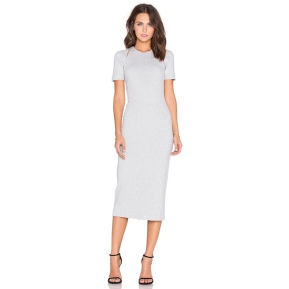 Elizabeth and James Gray Midi Dress